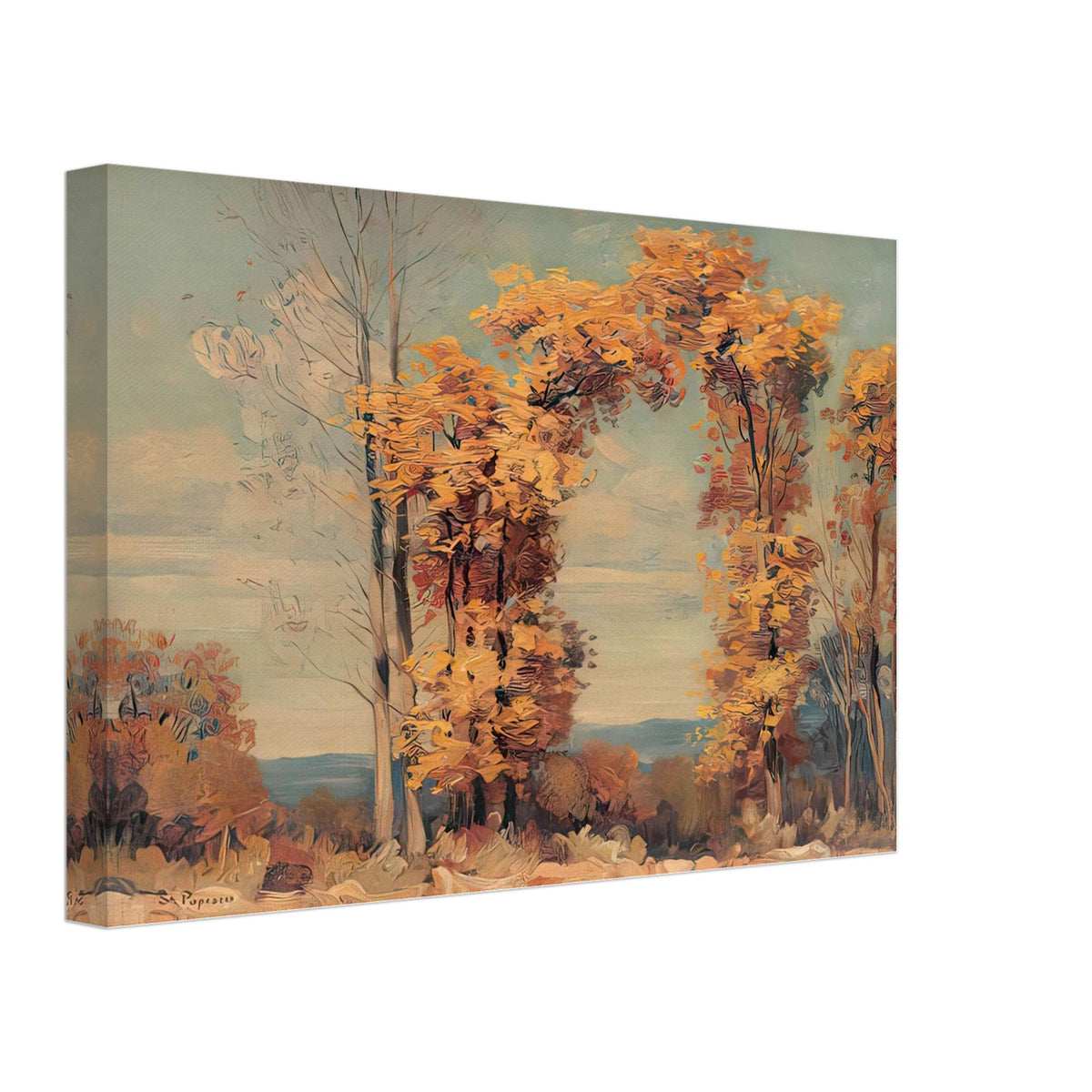Autumn Landscape by Stefan Popescu, canvas, view 2