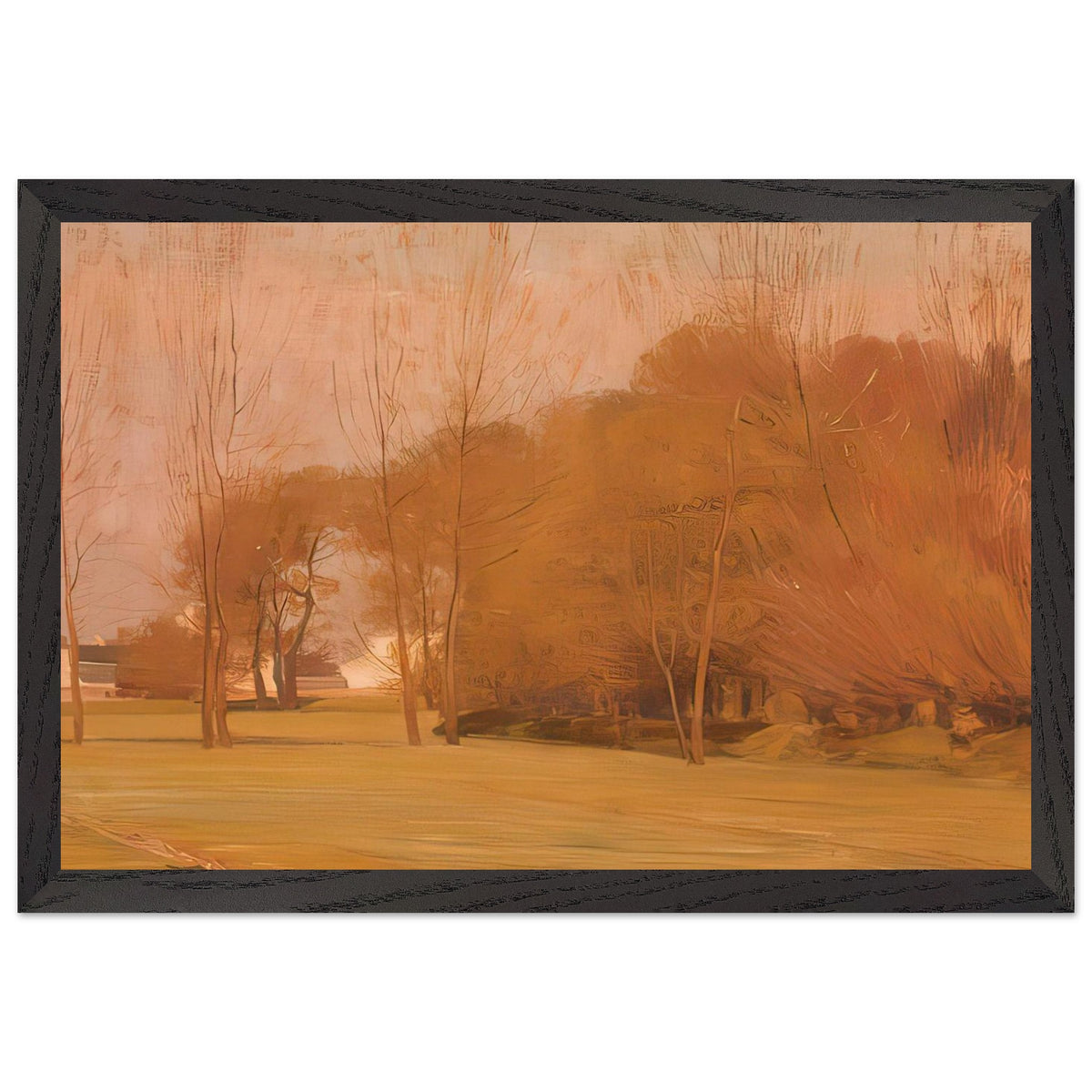 Autumn Landscape by Stefan Popescu, framed poster, view 2
