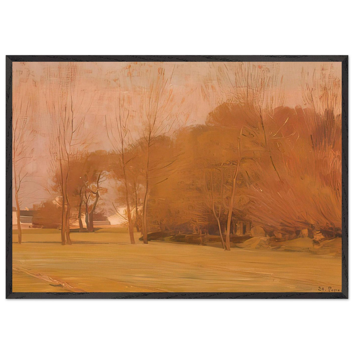 Autumn Landscape by Stefan Popescu, framed poster, view 3