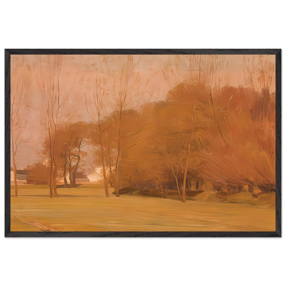 Autumn Landscape by Stefan Popescu, framed poster