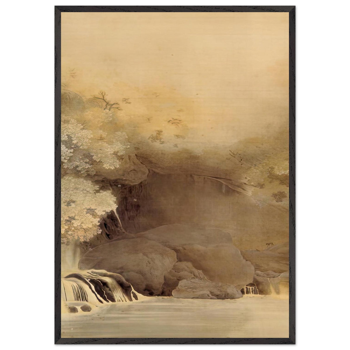 Autumn Landscape with Colored Leaves by Hishida Shunso, framed poster, view 3
