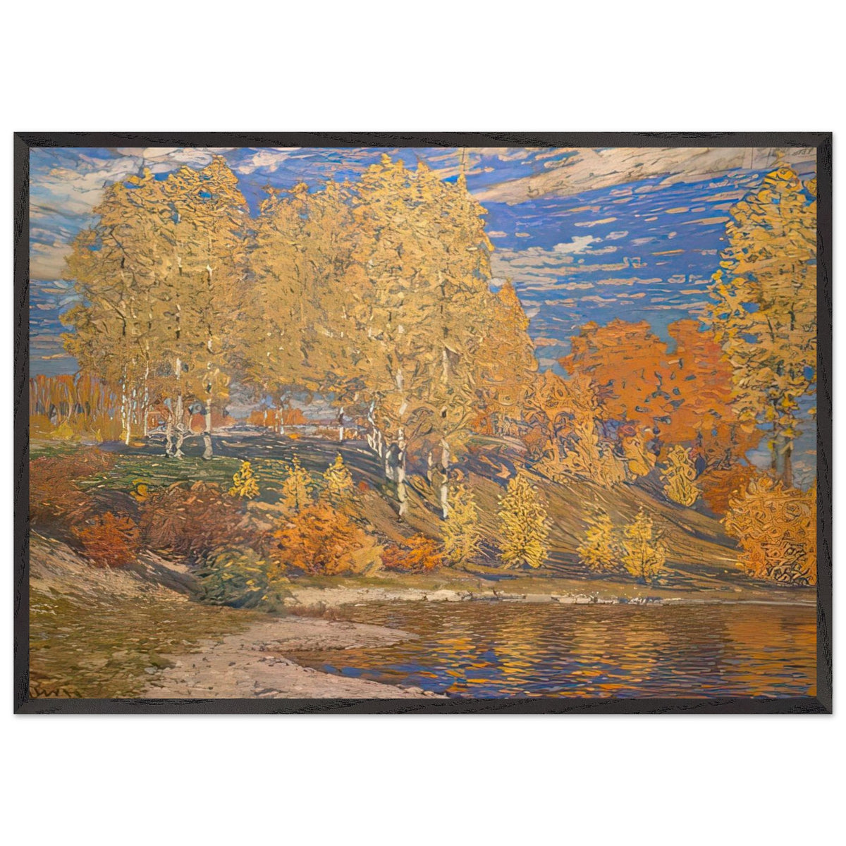 Autumn Sun by Vilhelms Purvitis, framed poster, view 3