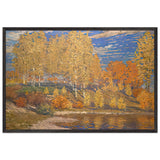 Autumn Sun by Vilhelms Purvitis, framed poster