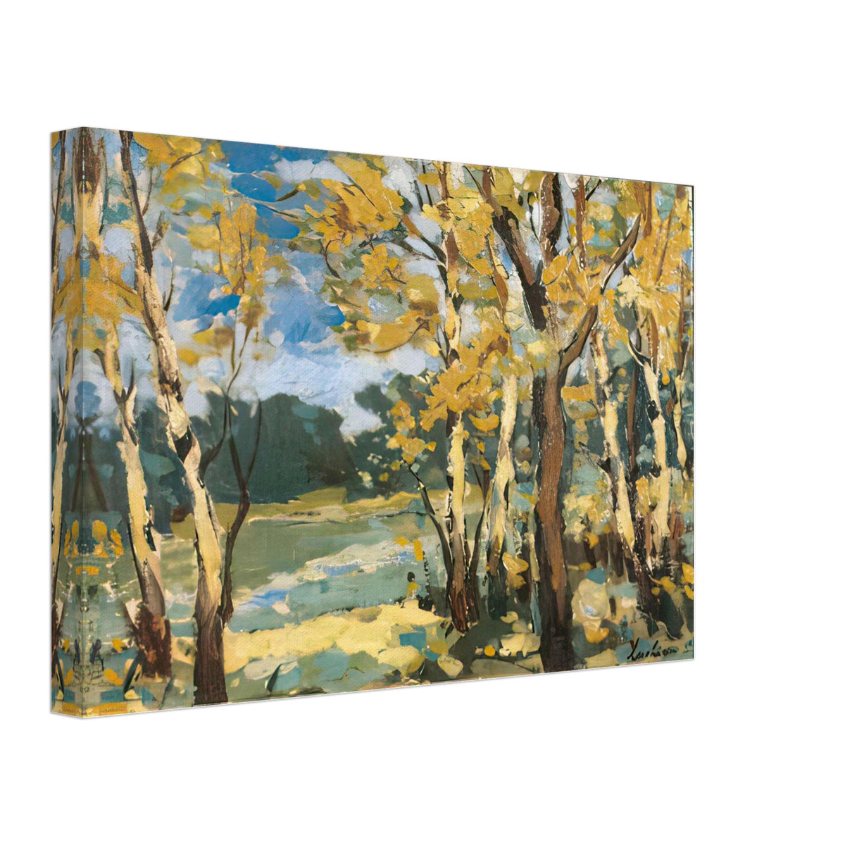 Autumn Woods by Stefan Luchian, canvas, view 2