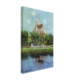 Auxerre Cathedral by Gustave Loiseau, canvas, view 2