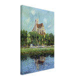 Auxerre Cathedral by Gustave Loiseau, canvas