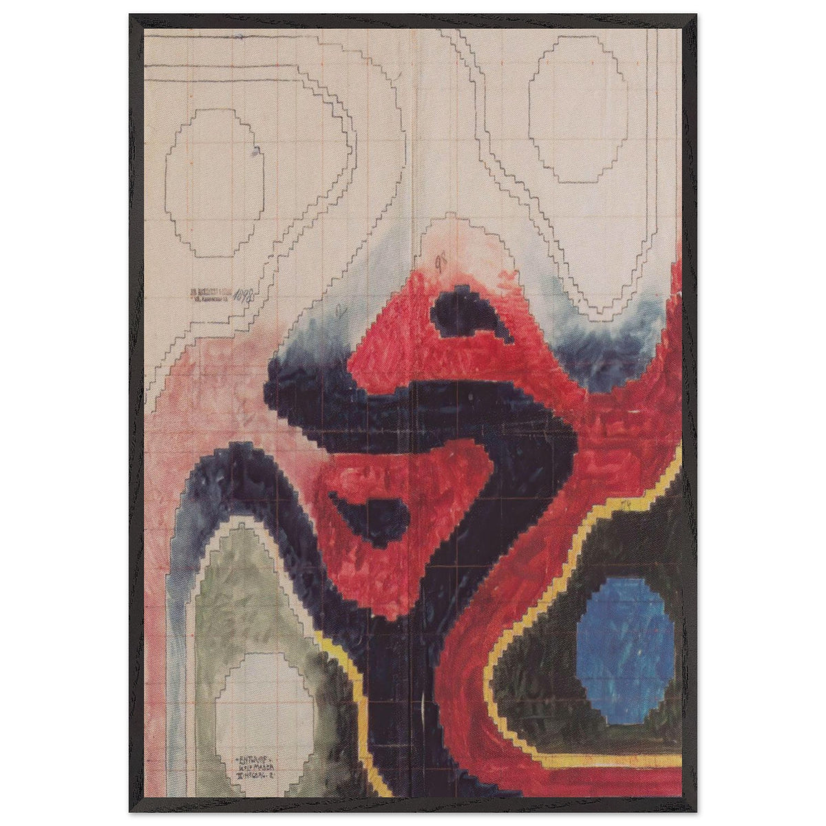 Backhausen Interior Textiles by Koloman Moser, framed poster, view 3