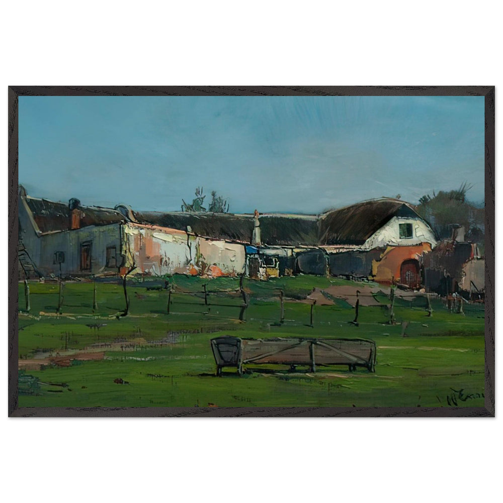 Backyard, Malta Farm, Observatory by Pieter Wenning, framed poster