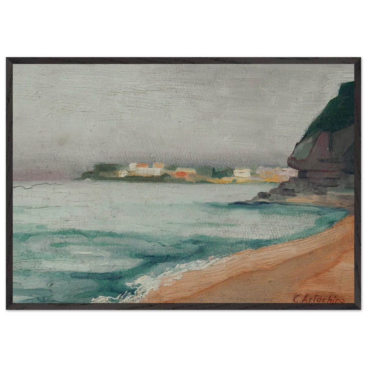 Balcic Gulf by Constantin Artachino, framed poster, view 3
