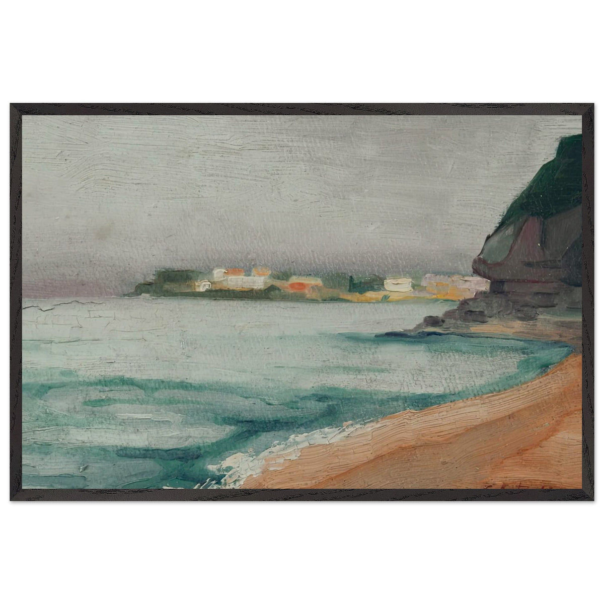 Balcic Gulf by Constantin Artachino, framed poster