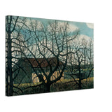 Bald Trees with Houses by Istvan Nagy, canvas