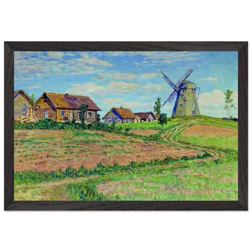 Balinovo. Landscape by Nikolay Bogdanov-Belsky, framed poster, view 2