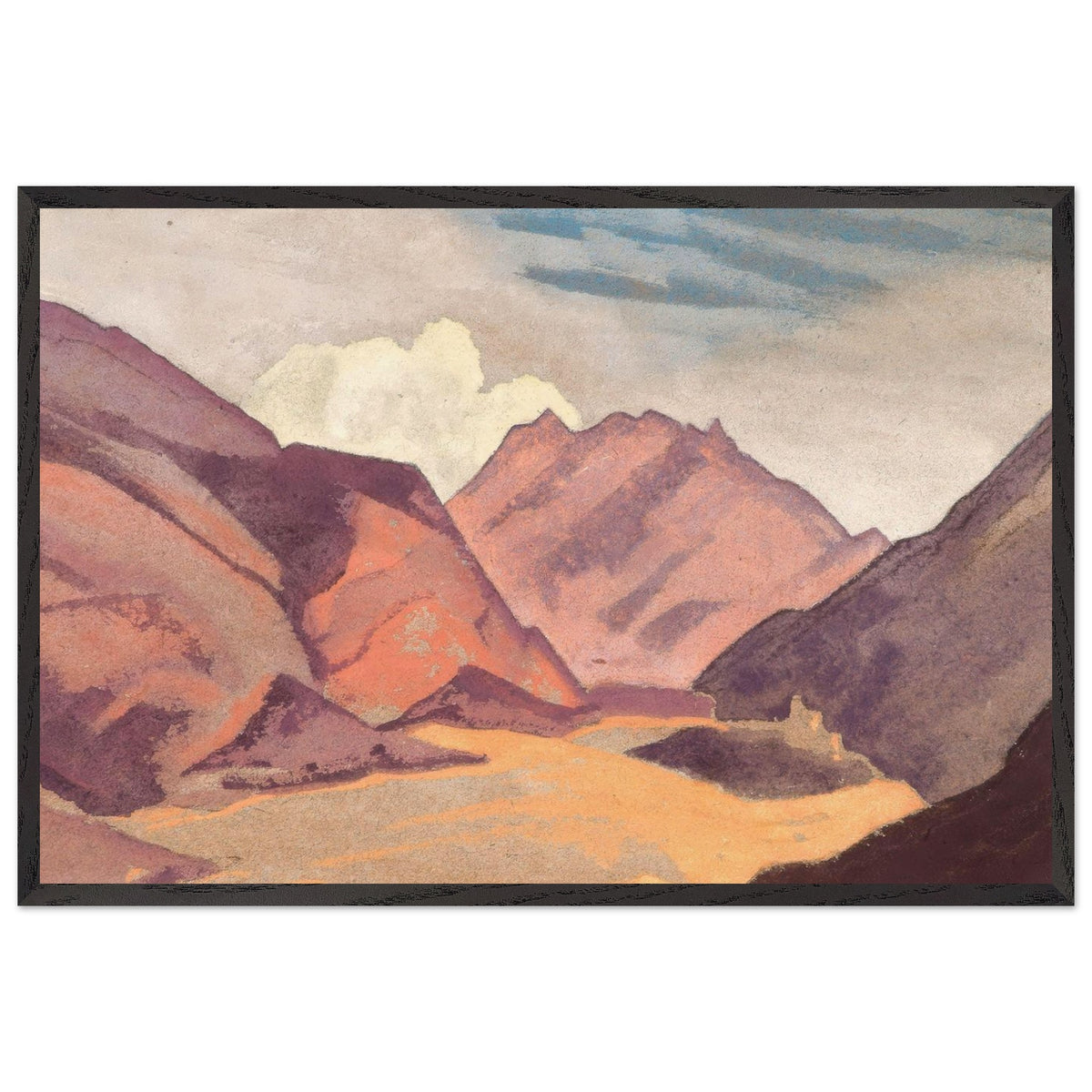Baltistan, The border with Ladakh by Nicholas Roerich, framed poster