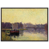 Barges on the Oise by Gustave Loiseau, framed poster, view 3