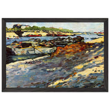 Barges on the Seine by Louis Valtat, framed poster, view 2