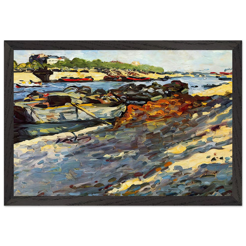 Barges on the Seine by Louis Valtat, framed poster, view 2