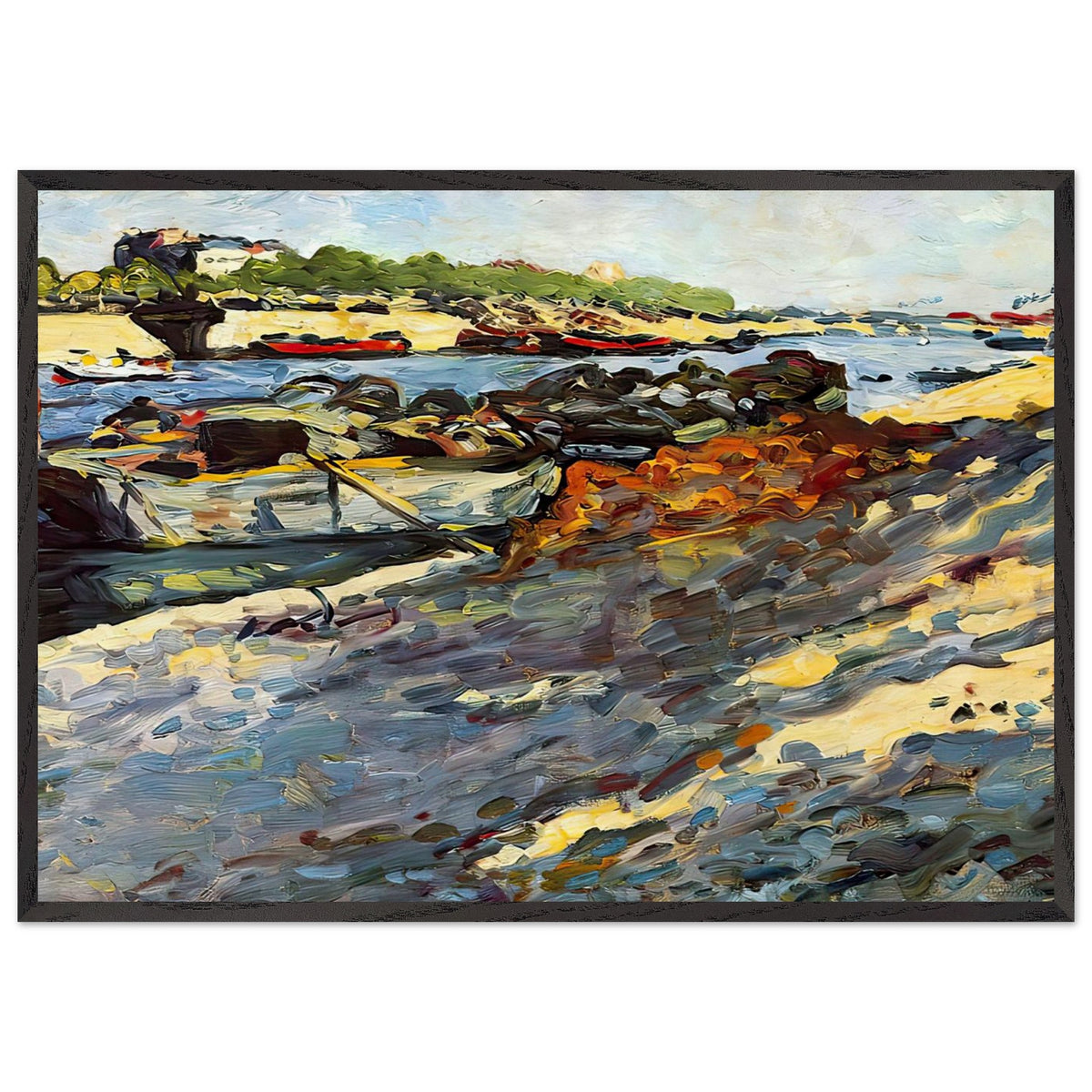 Barges on the Seine by Louis Valtat, framed poster, view 3