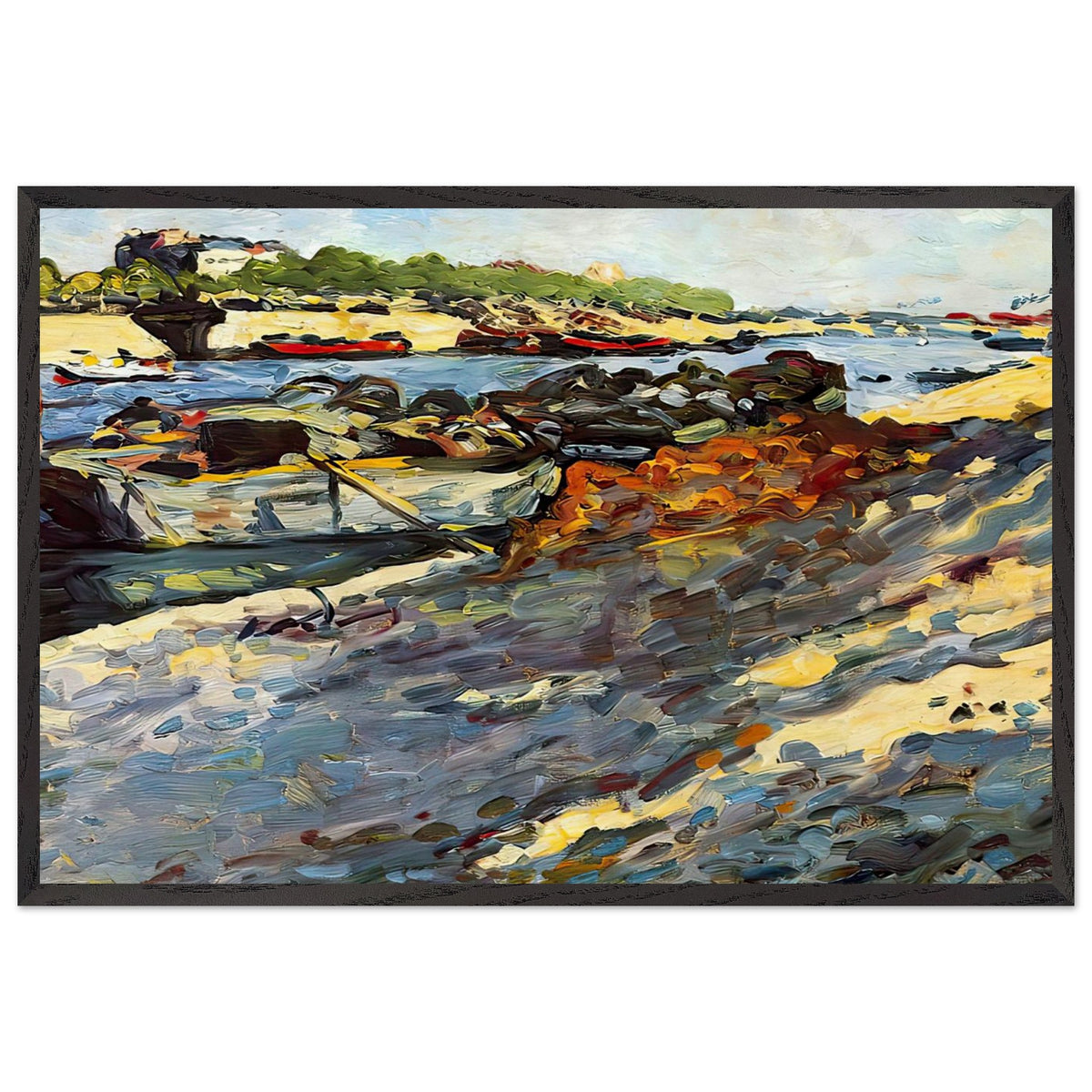 Barges on the Seine by Louis Valtat, framed poster