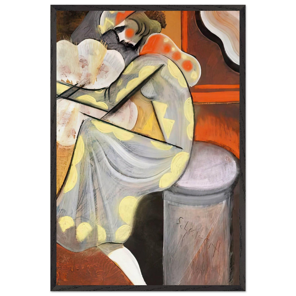 Bárhölgy by Scheiber Hugó, framed poster