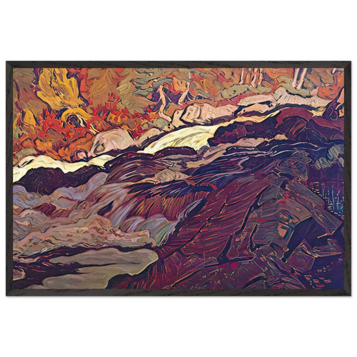 Batchawana Rapid by J. E. H. MacDonald, framed poster