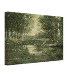 Bathers, Woodland by Ernest Lawson, canvas, view 2