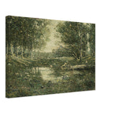 Bathers, Woodland by Ernest Lawson, canvas