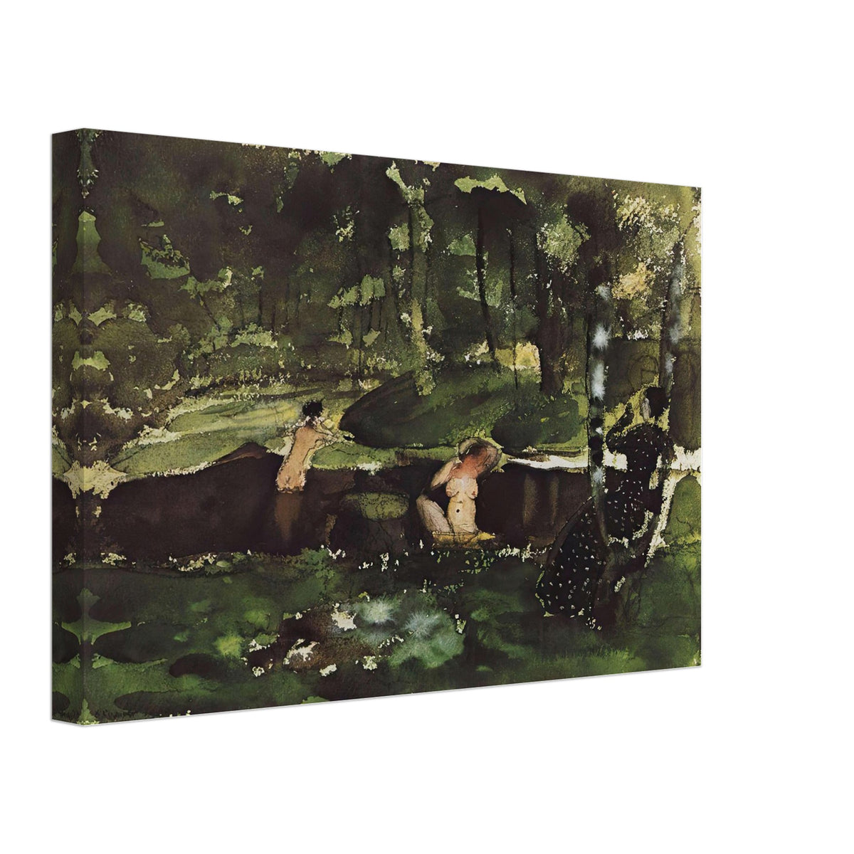 Bathing by Konstantin Somov, canvas, view 2