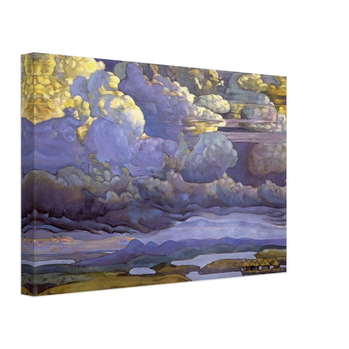 Battle in the Heavens by Nicholas Roerich, canvas, view 2