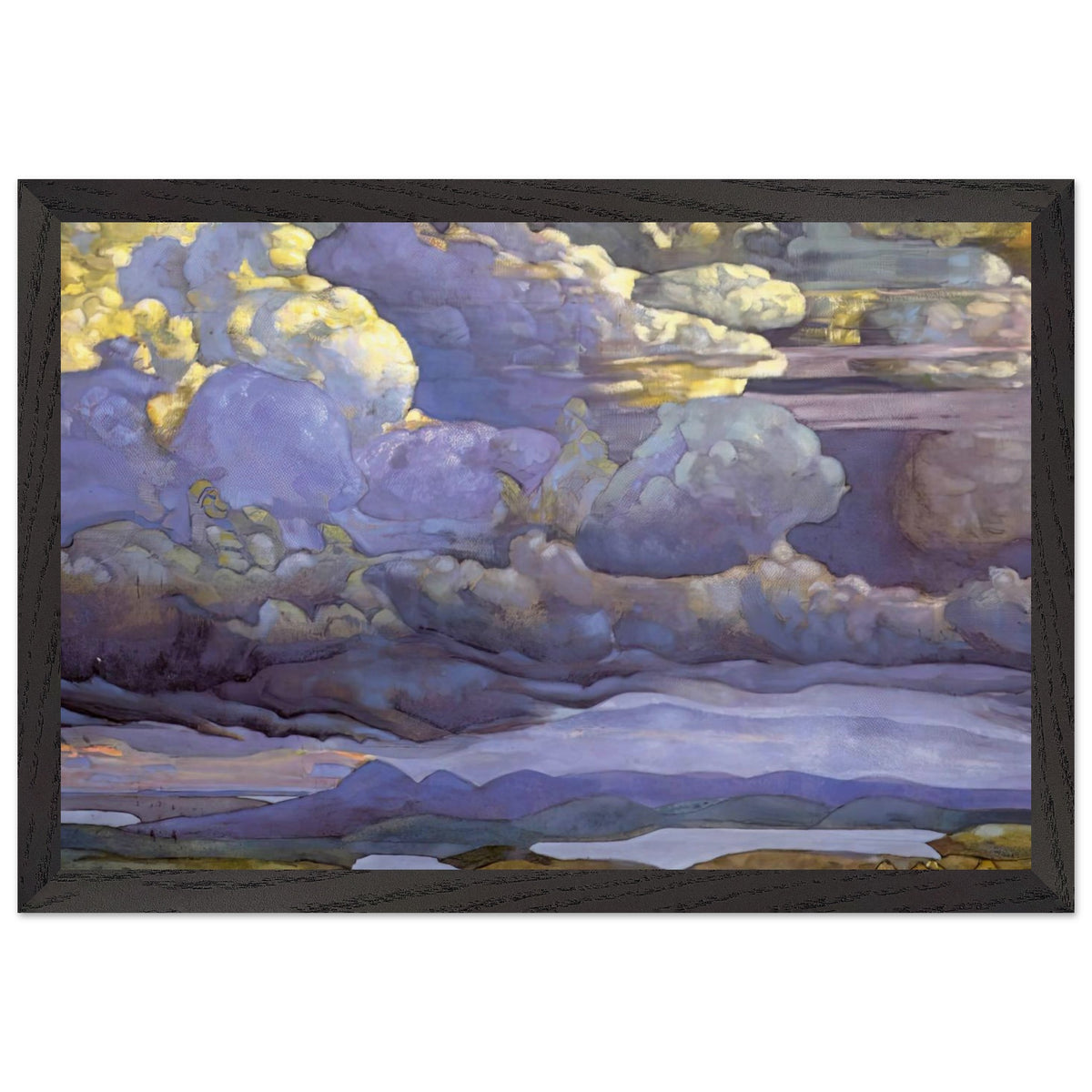 Battle in the Heavens by Nicholas Roerich, framed poster, view 2