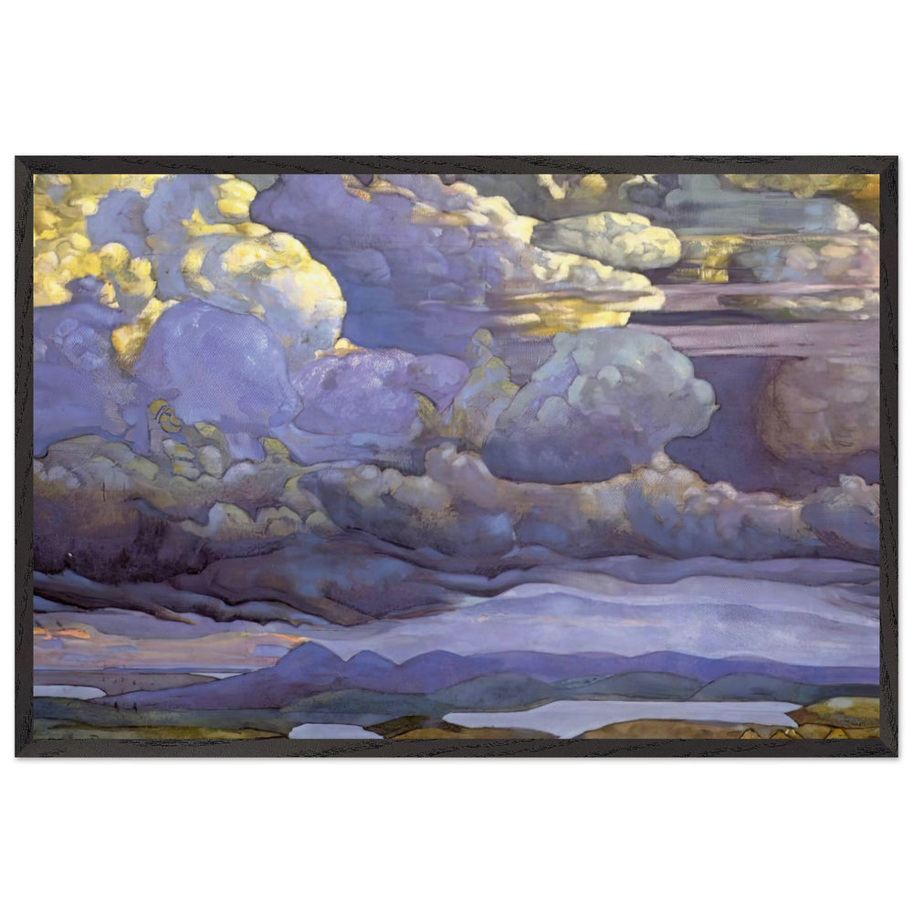 Battle in the Heavens by Nicholas Roerich, framed poster