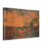 Battle by Nicholas Roerich, canvas, view 2