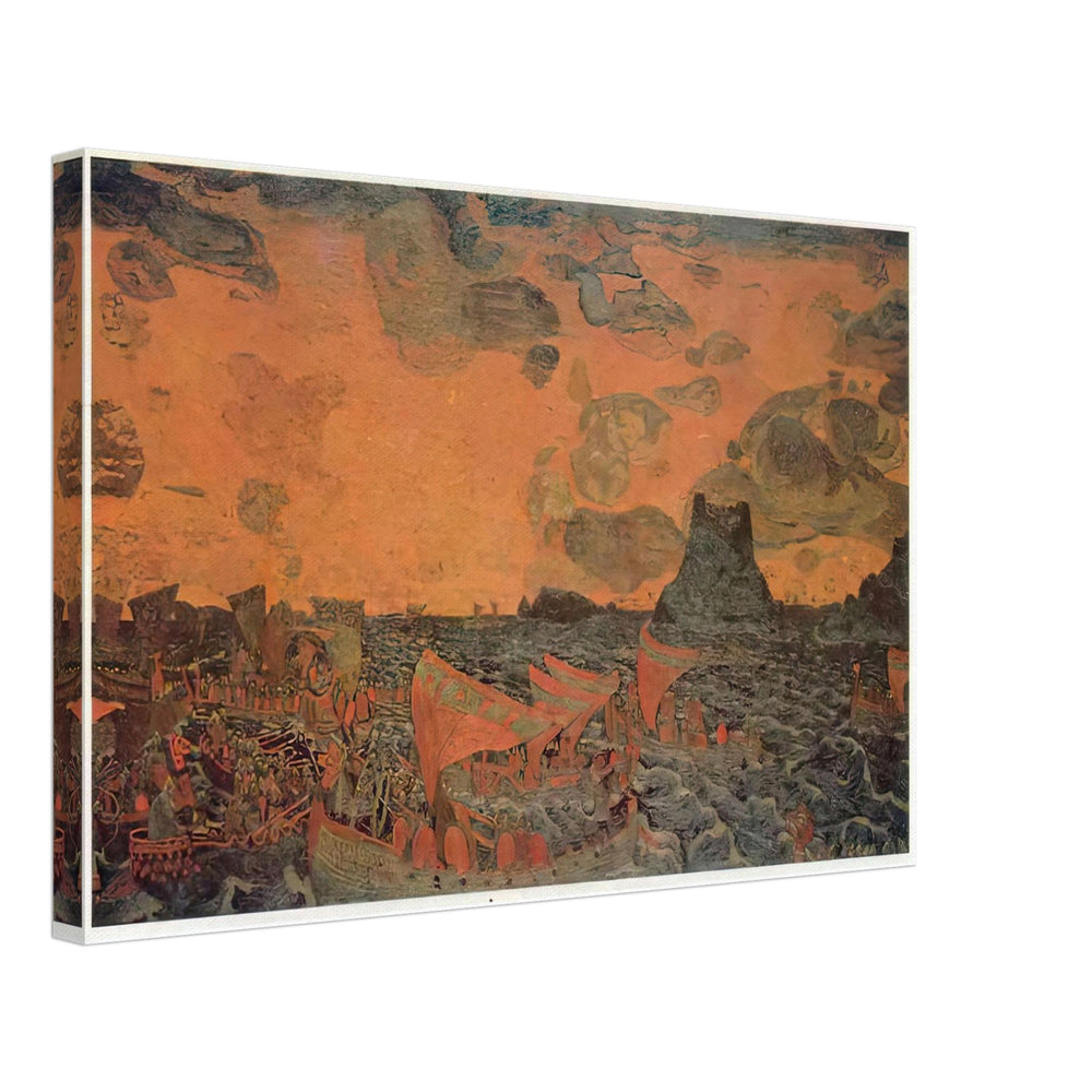 Battle by Nicholas Roerich, canvas
