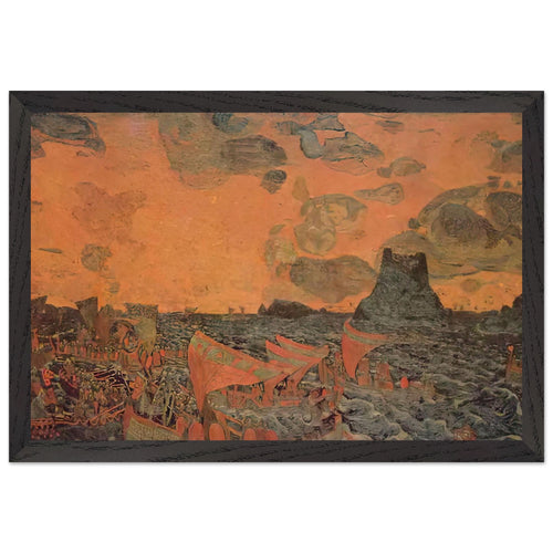 Battle by Nicholas Roerich, framed poster, view 2