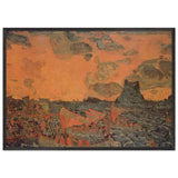 Battle by Nicholas Roerich, framed poster, view 3