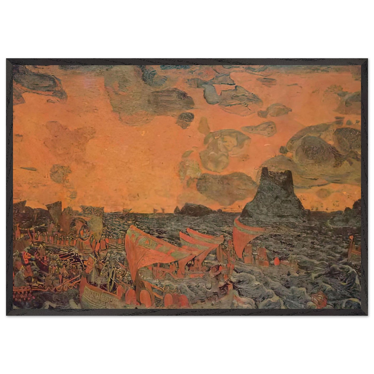 Battle by Nicholas Roerich, framed poster, view 3