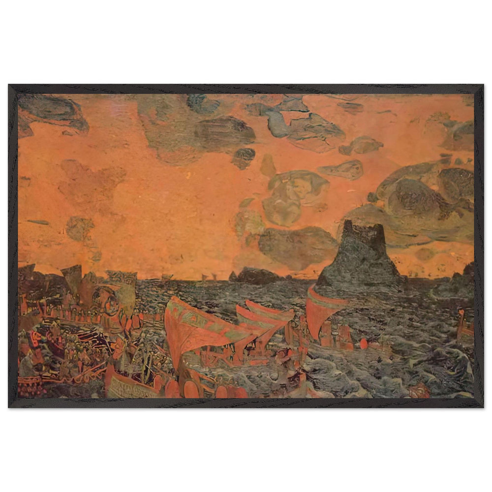 Battle by Nicholas Roerich, framed poster