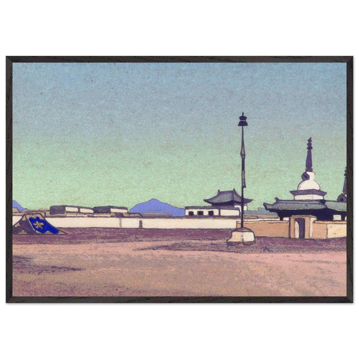Batuhalka, the Capital of Inner Mongolia by Nicholas Roerich, framed poster, view 3