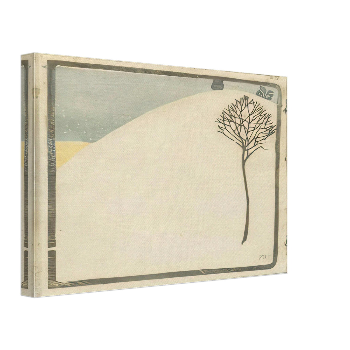 Baum in Winterlandschaft by Cuno Amiet, canvas, view 2