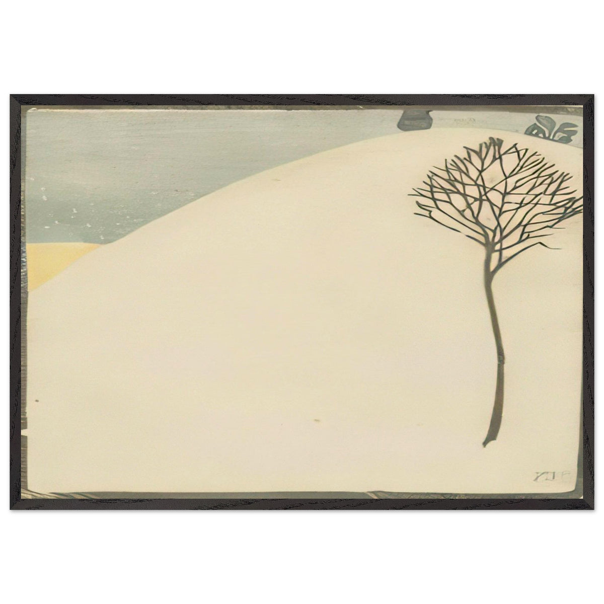 Baum in Winterlandschaft by Cuno Amiet, framed poster, view 3