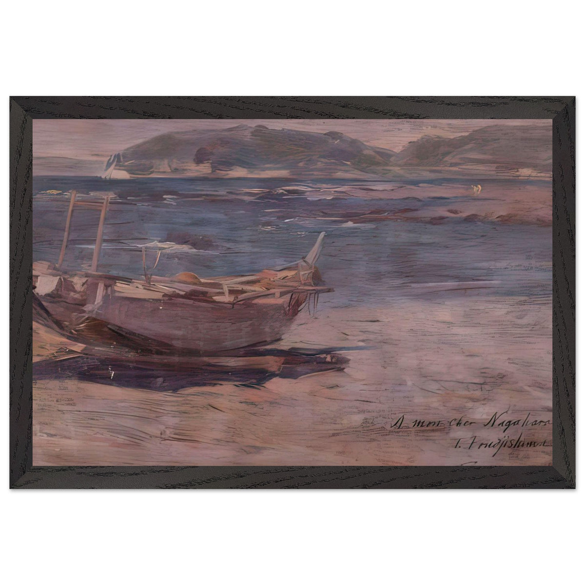 Beach by Fujishima Takeji, framed poster, view 2