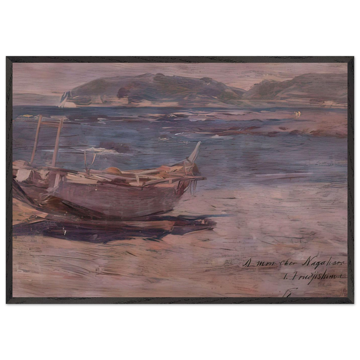 Beach by Fujishima Takeji, framed poster, view 3