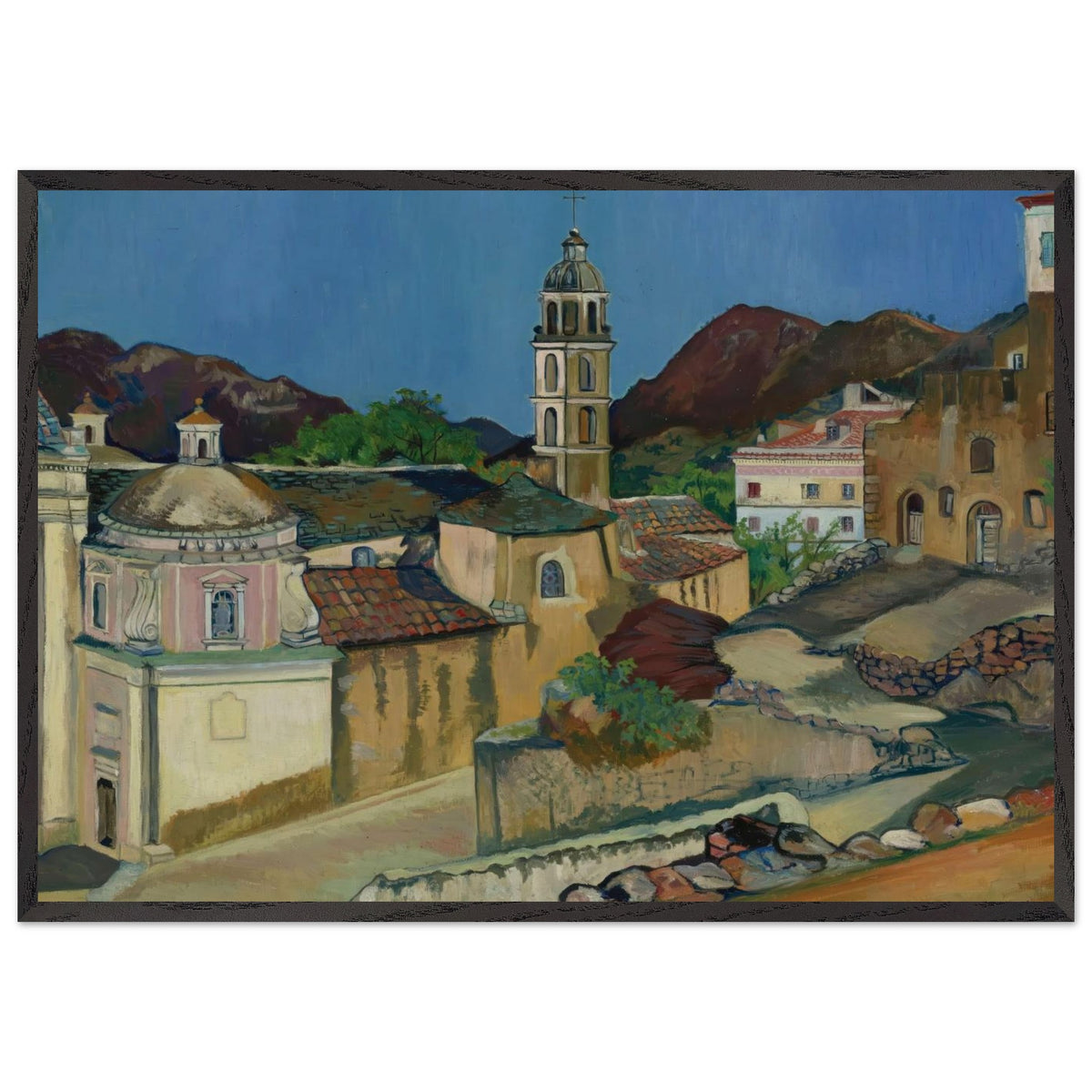 Belgodere Church, Corsica by Suzanne Valadon, framed poster, view 3