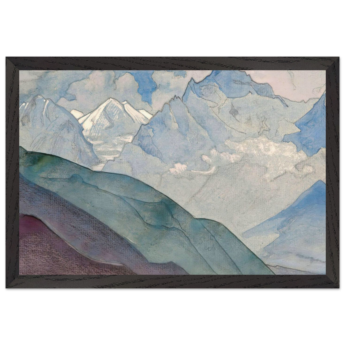 Bell Mountain by Nicholas Roerich, framed poster, view 2