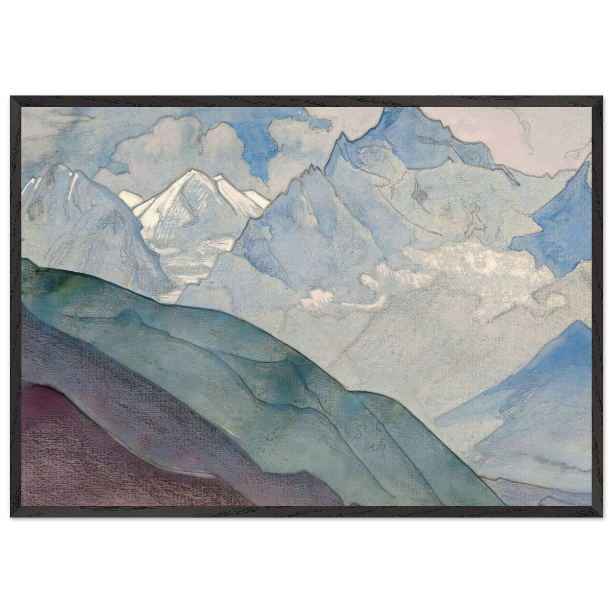 Bell Mountain by Nicholas Roerich, framed poster, view 3