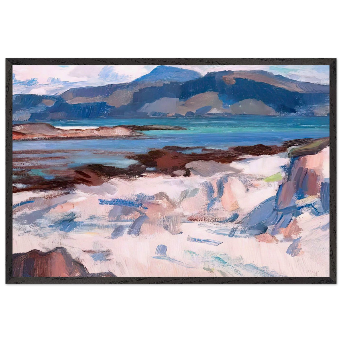 Ben More from Martyrs Bay, Iona by Samuel Peploe, framed poster