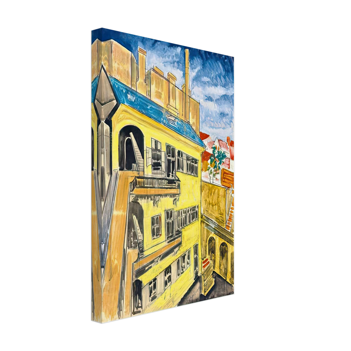 Bérház by Scheiber Hugó, canvas, view 2