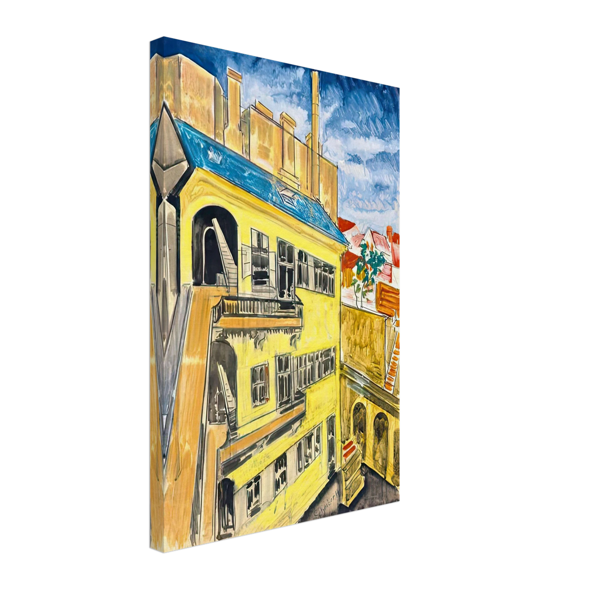 Bérház by Scheiber Hugó, canvas