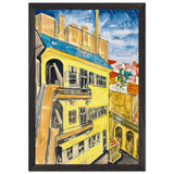 Bérház by Scheiber Hugó, framed poster, view 2