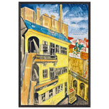 Bérház by Scheiber Hugó, framed poster