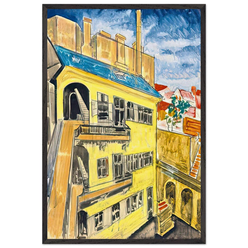 Bérház by Scheiber Hugó, framed poster